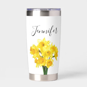 Birth month flower March- You are- personalised Insulated Tumbler