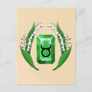Birth Month May Taurus Postcard