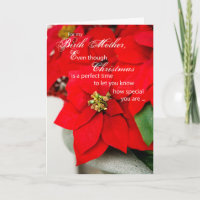 Birth Mother Christmas Poinsettia