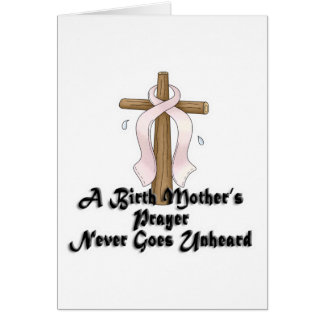 Birth Mothers Prayer Never Unheard Pink RIbbon