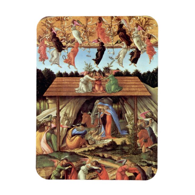 Birth of Christ, Mystical Nativity by Botticelli Magnet (Vertical)