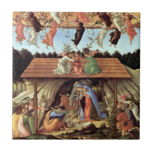 Birth of Christ, Mystical Nativity by Botticelli Tile