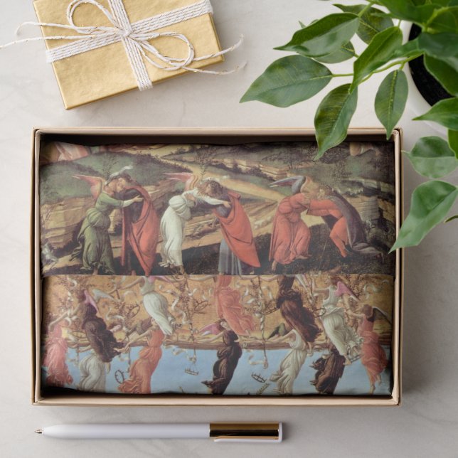 Birth of Christ, Mystical Nativity by Botticelli Tissue Paper (Gift)