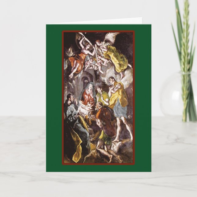 Birth of Christ - Vintage Fine Art Card (Front)