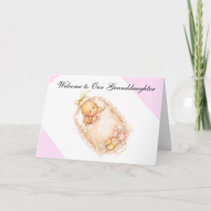 BIRTH OF GRANDDAUGHTER GREETING CARD