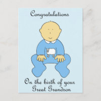 Birth of Great Grandson Congratulations