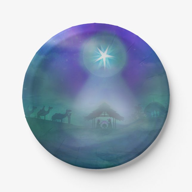 birth of Jesus Paper Plate (Front)