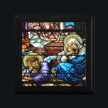 Birth of Jesus Stained Glass Window Gift Box<br><div class="desc">Birth of Jesus Stained Glass Window,   Feel free to add your own words and/or pictures and change the background colour & product options via Zazzle's great customisation tools.  You can also find this gorgeous design on many other products!</div>