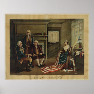 Birth of Our Nation's Flag Poster