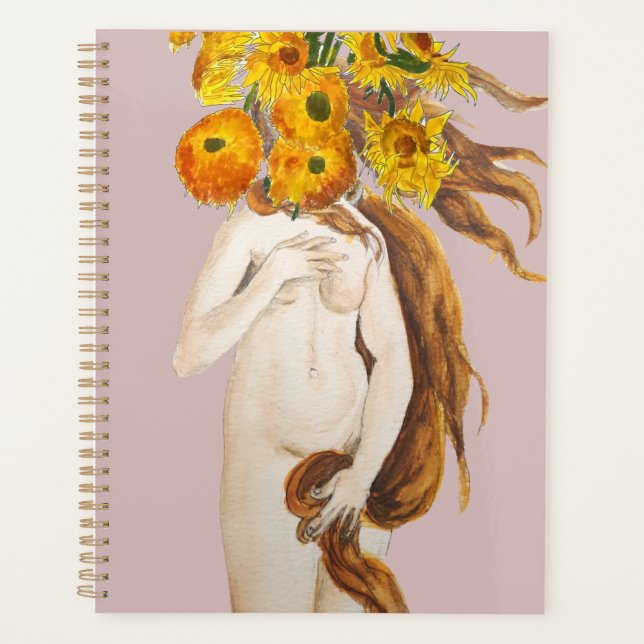 birth of Venus and Sunflower  Planner (Front)