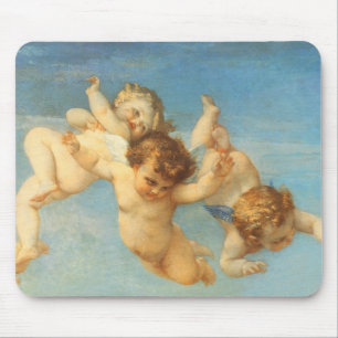 Birth of Venus, Angels detail by Alexandre Cabanel Mouse Pad