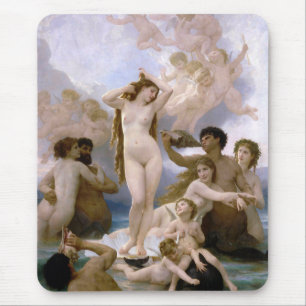 Birth of Venus by William-Adolphe Bouguereau Mouse Pad