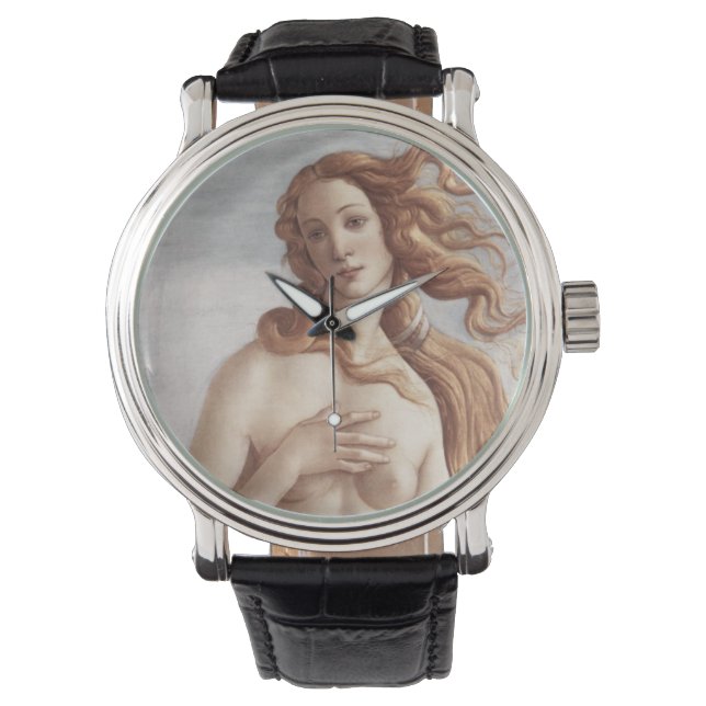 Birth of Venus close up by Sandro Botticelli Watch (Front)