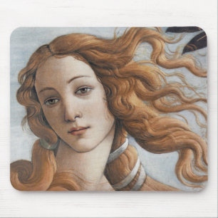 Birth of Venus close up head Mouse Pad