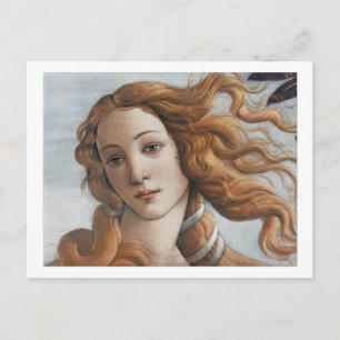 Birth of Venus close up head Postcard