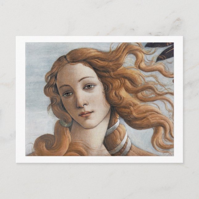 Birth of Venus close up head Postcard (Front)