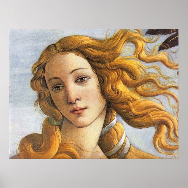 Birth of Venus detail, Botticelli Poster (Front)