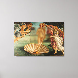 Birth Of Venus Funny Remake with Glass Canvas Print