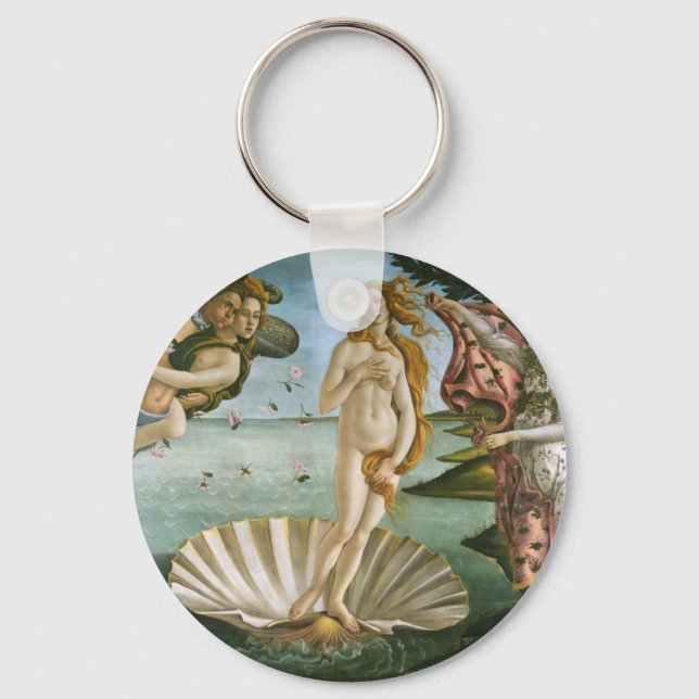 Birth of Venus Renaissance Fine Vintage Key Ring (Front)