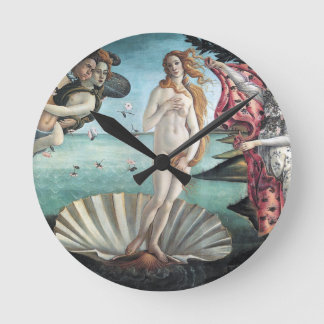 Birth of Venus Round Clock
