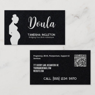 Birth & Postpartum Doula Custom QR Business Card