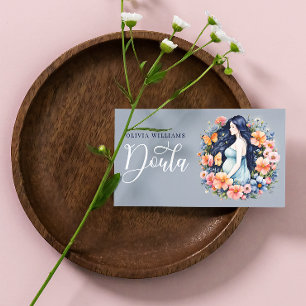 Birth & Postpartum Doula Photo QR Code Business Card