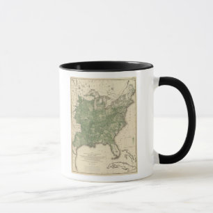 Birth Rate US, Statistical US Lithograph Mug