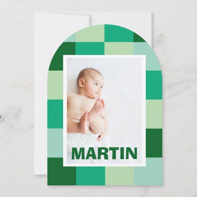 Birth report Martin Invitation (Front)