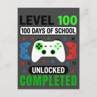 birthday 100 Days of School Level Unlocked Gamer