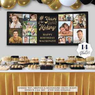 Birthday 14 Photo Collage Years in the Making Banner