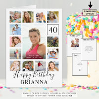 Birthday 15 Photo Any Age Custom Personalised
