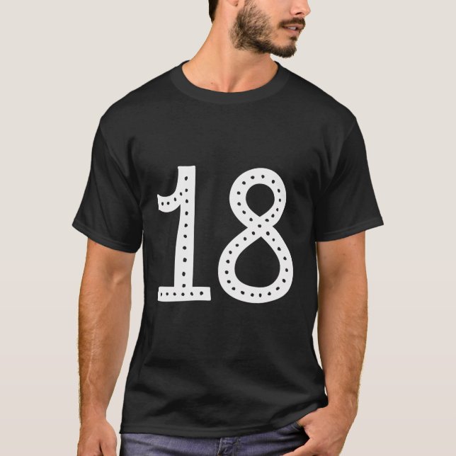 Birthday 18 Happy B-Day Party T-Shirt (Front)