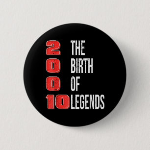 Birthday 2010 The Birth Of Legends 6 Cm Round Badge
