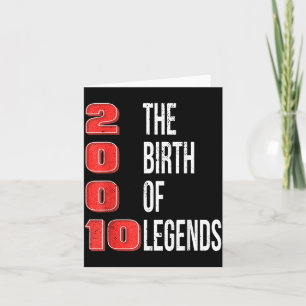 Birthday 2010 The Birth Of Legends Card