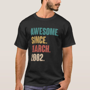 Birthday 21st Decoration March 21 Years Old Vintag T-Shirt