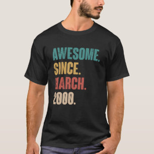 Birthday 23rd Decoration March 23 Years Old Vintag T-Shirt