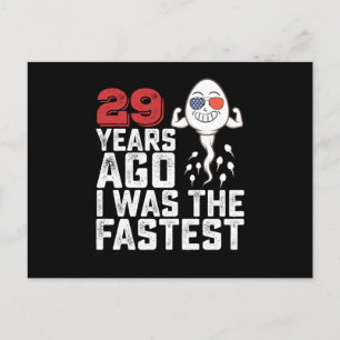 Birthday 29 Years Ago I Was The Fastest Postcard