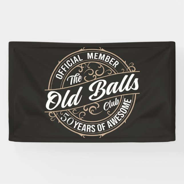 Birthday 50 Years Awesome Banner (Horizontal)