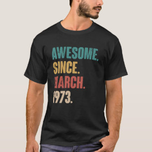 Birthday 50th Decoration March 50 Years Old Vintag T-Shirt