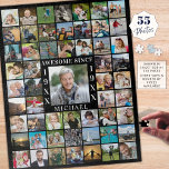 Birthday 55 Photo Collage AWESOME SINCE Jigsaw Puzzle<br><div class="desc">Celebrate any age birthday with a personalised photo memories jigsaw puzzle for him or her utilising this easy-to-upload photo collage template with 55 square pictures through the years as a commemorative keepsake gift. The title says AWESOME SINCE "YEAR". Personalise with their name and birth year. ASSISTANCE: For help with design...</div>