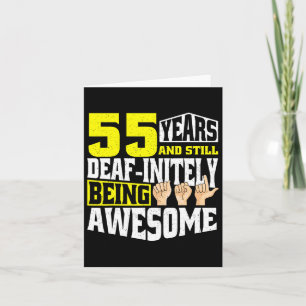 Birthday 55 Yeaars Of Being Awesome Card
