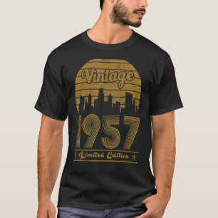 Birthday 66 Years Old Born In 1957 Women Men T-Shirt