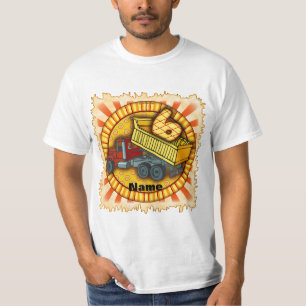 Birthday 6 Dump Truck T-Shirt