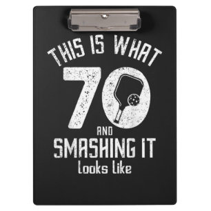 Birthday 70 Years Old Love Pickleball Clipboard