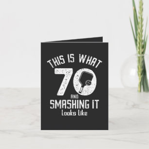 Birthday 70 Years Old Love Pickleball Holiday Card