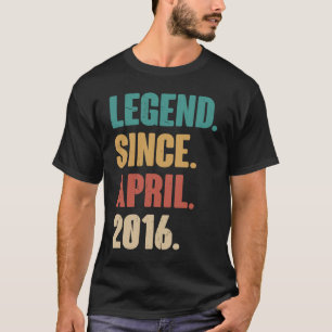 Birthday 7th Decoration April 7 Years Old Vintage  T-Shirt