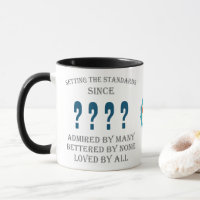 Birthday Add Year Name Date Love Dad Family Blue