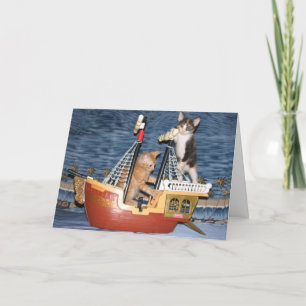 Birthday Adventure - Cat / Kitten Birthday Card