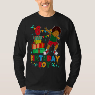 Birthday African American Boy 6th Birthday Young B T-Shirt