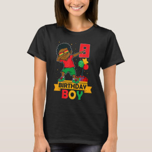 Birthday African American Boy 8th Birthday Young B T-Shirt